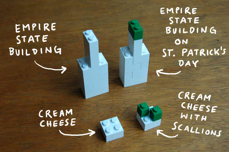 Christoph Niemann creates visual essays for The New York Times from his home in Berlin. In his Feb. 2, 2009, essay "I Lego N.Y.," he turned Legos into the places and things he missed the most in New York City.