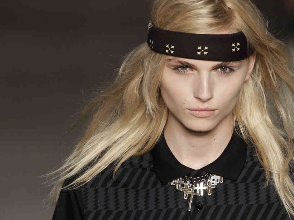 Androgynous male model Andrej Pejic on the runway in Rio de Janeiro, June 4. Androgynous male model Andrej Pejic on the runway in Rio de Janeiro, June 4.