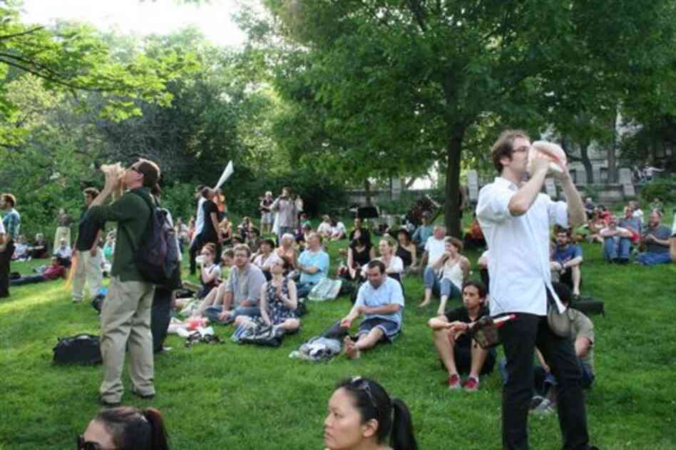 'Inuksuit' was written in 2009 to be performed outdoors; it has never before been played outside in New York.