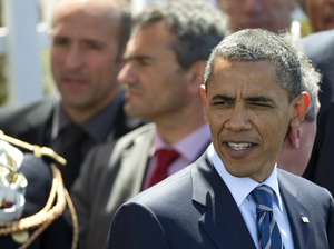 President Barack Obama leaves a lunch meeting at the G8 summit in Deauville, France last month. G8 leaders discussed ways in which to end the conflict in Libya. President Barack Obama leaves a lunch meeting at the G8 summit in Deauville, France last month. G8 leaders discussed ways in which to end the conflict in Libya.