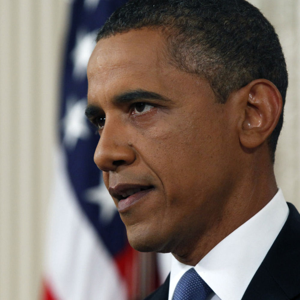 President Obama as he addressed the nation tonight (June 22, 2011).