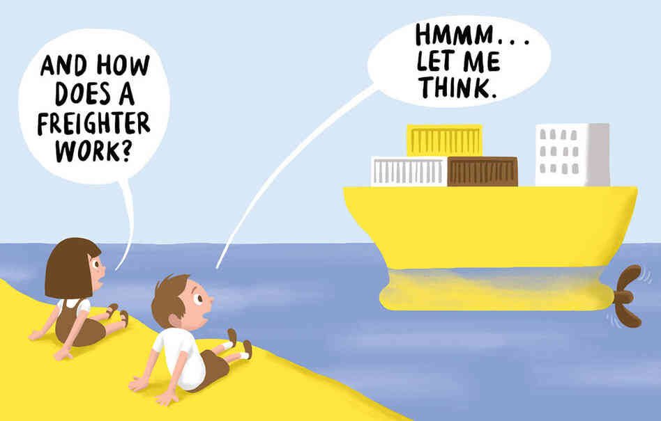 It answers questions like "How does a freighter work?"