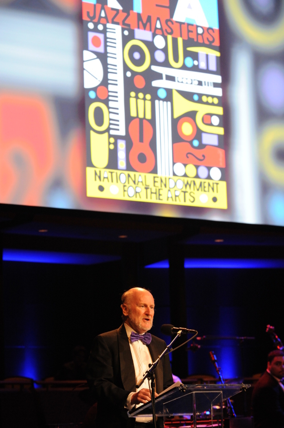 NEA Chairman Rocco Landesman addresses the crowd at the 2011 NEA Jazz Masters ceremony.