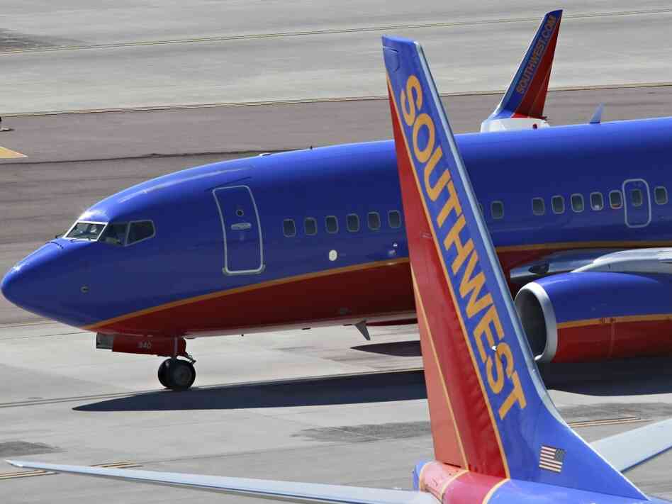 Southwest Airlines jets at Sky Harbor International Airport in Phoenix. (October 2010 file photo.)