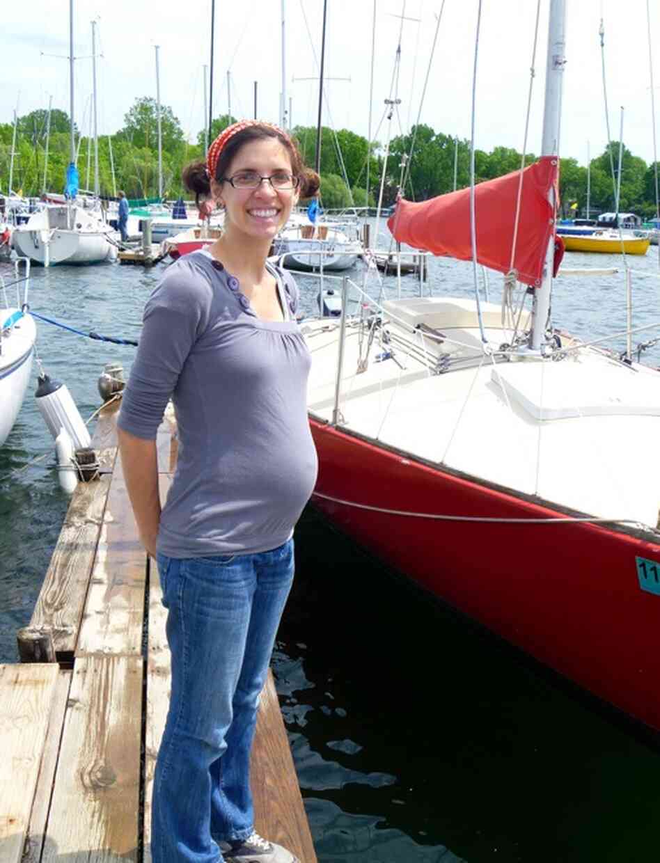 Emily Grace Whebbe, 26, of St. Paul, Minn., is planning a midwife-assisted delivery at a birth center with her partner, Kai.