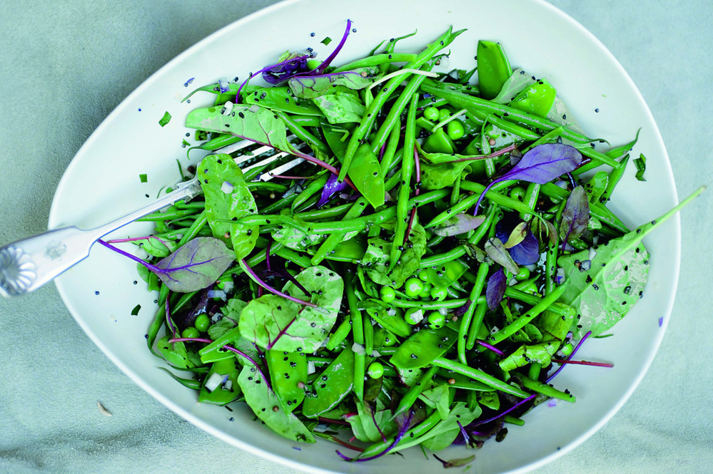 Green bean salad with mustard seeds and tarragon, from Yotam Ottolenghi's Plenty.