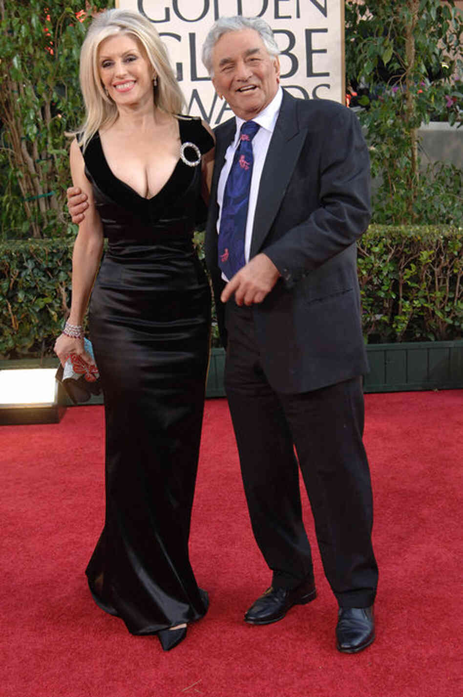 Falk had been married to actress Shera Danese since 1977. The couple poses for photographs at the Golden Globe Awards in Beverly Hills in 2006. 