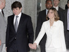Former Illinois Gov. Rod Blagojevich leaves the federal courthouse in Chicago, Monday, June 27, 2011. Former Illinois Gov. Rod Blagojevich leaves the federal courthouse in Chicago, Monday, June 27, 2011.