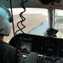 Texas Department of Public Safety pilots monitor the Rio Grande River near Los Ebanos, Texas. Texas Department of Public Safety pilots monitor the Rio Grande River near Los Ebanos, Texas.