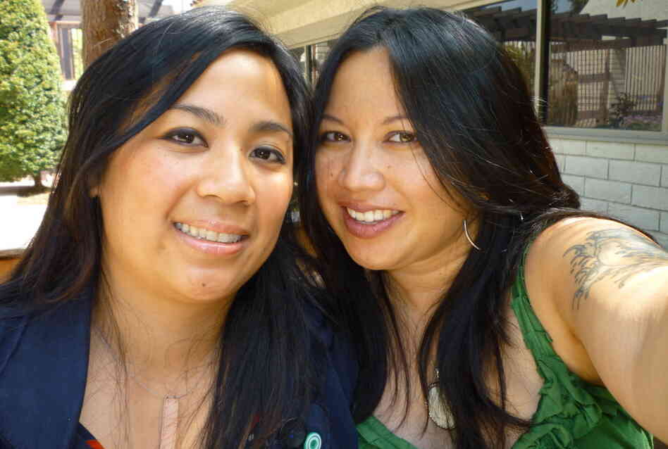 Last week, Jolivette and Charlyne filed paperwork for a domestic partnership. Here they are, standing outside the County Clerk's office.