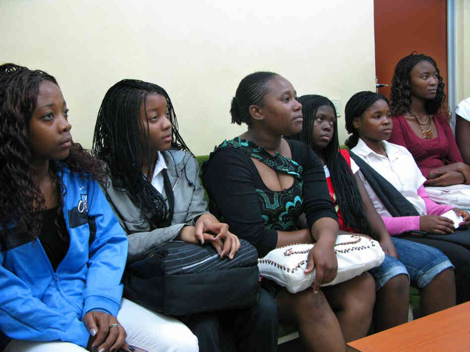 Young women who recently had abortions gather to learn about contraception at the  Maputo Central Hospital.