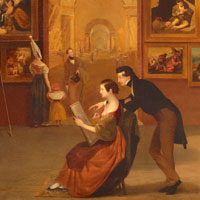 Samuel F. B. Morse, Gallery of the Louvre, 1831-1833, oil on canvas. Click here to enlarge.