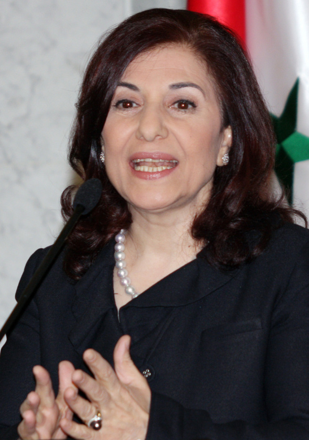 Bouthaina Shaaban. (March 24, 2011, file photo taken in Damascus.)