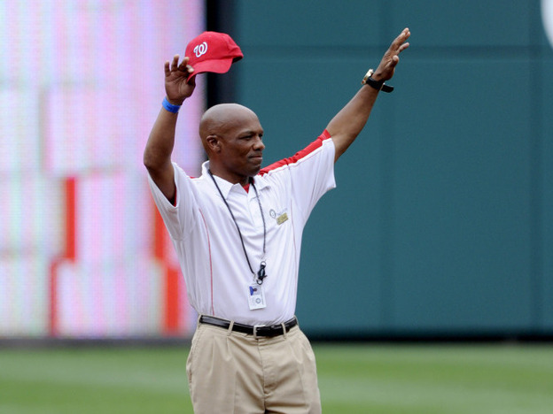 Turner took the field at the Washington Nationals baseball stadium, where he was recently honored as an employee of the month.
