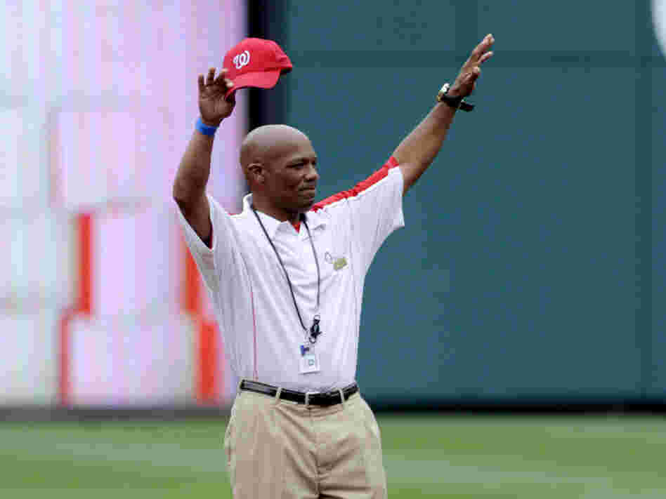 Turner took the field at the Washington Nationals baseball stadium, where he was recently honored as an employee of the month.