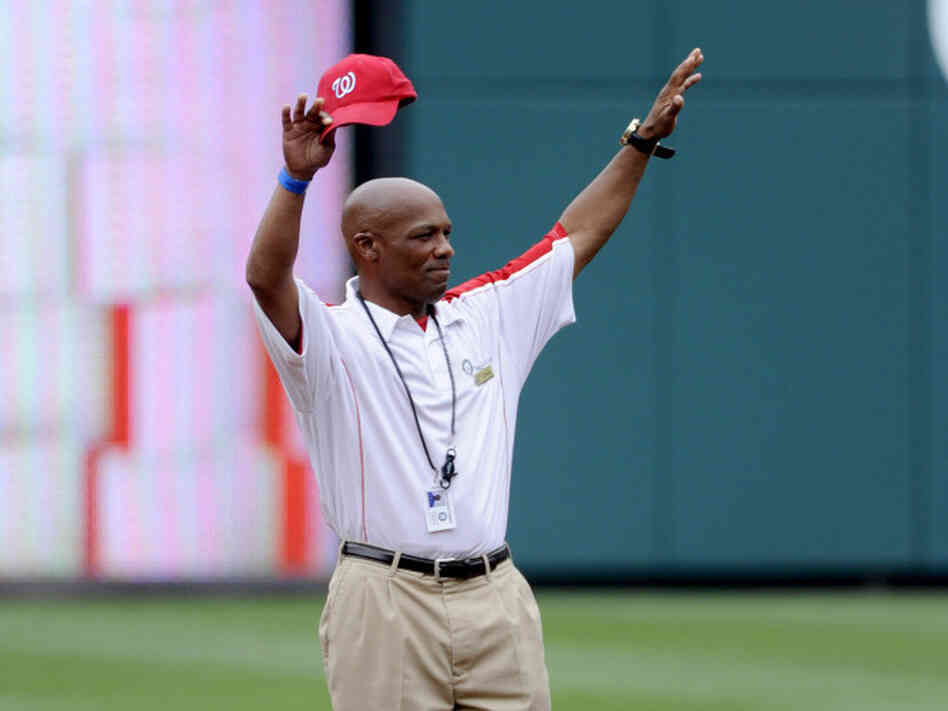 Turner took the field at the Washington Nationals baseball stadium, where he was recently honored as an employee of the month.