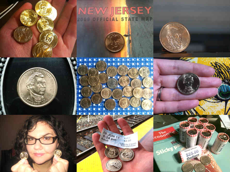 From our listeners: Dollar coins out in the world.