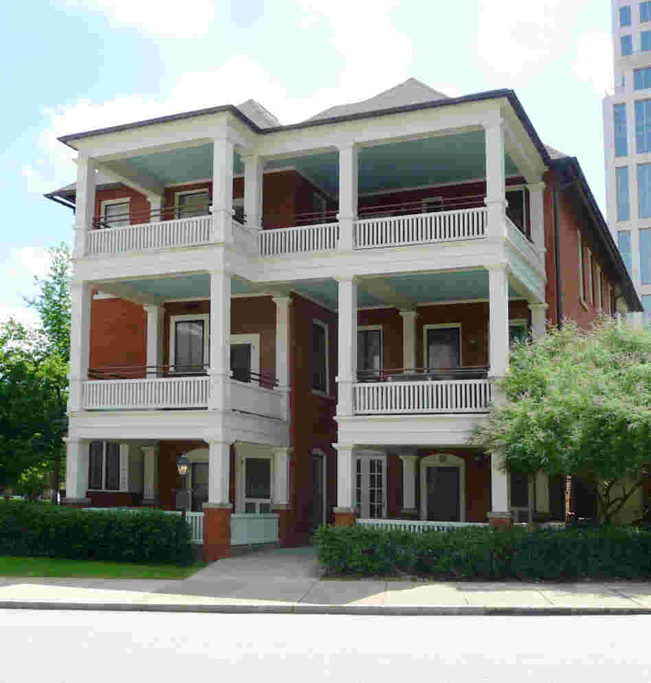Mitchell wrote Gone with the Wind in a tiny ground-floor apartment in Atlanta that she liked to call "the dump." Mitchell and her husband, John Marsh, moved into the apartment on their wedding day, July 4, 1925.