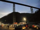 West Virginia State Police direct traffic at the entrance to Massey Energy's Upper Big Branch coal mine in Montcoal, W.Va., April 5, 2010. West Virginia State Police direct traffic at the entrance to Massey Energy's Upper Big Branch coal mine in Montcoal, W.Va., April 5, 2010.