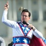 Stephen Colbert at last October's "Rally to Restore Sanity And/Or Fear" on the National Mall in Washington, D.C.