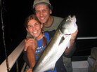 Greenberg and his daughter Tanya fishing Greenberg and his daughter Tanya fishing