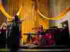 The Assembly of Light Choir performs with doom-metal duo The Body at St. Stephen's church in Washington, D.C.