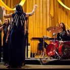 The Assembly of Light Choir performs with doom-metal duo The Body at St. Stephen's church in Washington, D.C.