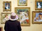 A visitor looks at paintings at the Barnes Foundation in Lower Merion, Pa. The art collection is moving to a new building in downtown Philadelphia. A visitor looks at paintings at the Barnes Foundation in Lower Merion, Pa. The art collection is moving to a new building in downtown Philadelphia.