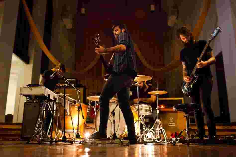 The classical-leaning post-rock band Braveyoung opens for The Body.