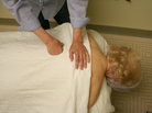Peggy O'Brien-Murphy receives a massage from therapist Loretta Lanz. O'Brien-Murphy was among the participants in a study that found both relaxation and deep tissue massage are effective treatments for lower back pain. Peggy O'Brien-Murphy receives a massage from therapist Loretta Lanz. O'Brien-Murphy was among the participants in a study that found both relaxation and deep tissue massage are effective treatments for lower back pain.