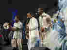 Albert Lambreaux (Clarke Peters), Donald Harrison and Delmond Lambreaux (Rob Brown) perform with Mardi Gras Indians at the New Orleans Jazz and Heritage Festival, on Treme. Albert Lambreaux (Clarke Peters), Donald Harrison and Delmond Lambreaux (Rob Brown) perform with Mardi Gras Indians at the New Orleans Jazz and Heritage Festival, on Treme.
