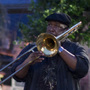 Antoine Batiste (Wendell Pierce) leads his students on a busking adventure in the French Quarter on Treme.