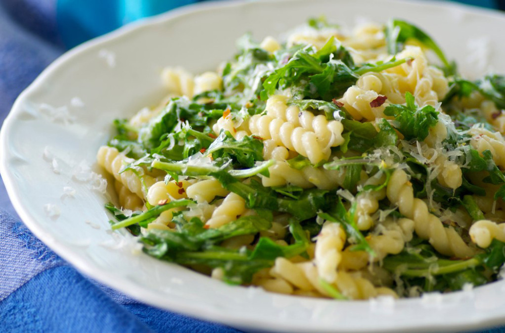Creamy Mascarpone Cheese And Wild Arugula Pasta