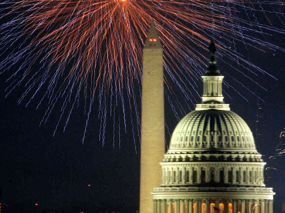 Fireworks explode in the sky above the Washington Monument and the U.S. Capitol as the nation celebrates its 229th birthday July 4, 2005 in Washington, DC Fireworks explode in the sky above the Washington Monument and the U.S. Capitol as the nation celebrates its 229th birthday July 4, 2005 in Washington, DC