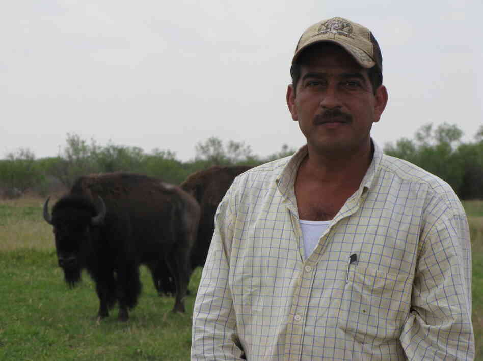 Freddy Longoria is a foreman on a South Texas ranch. He says he hears a lot of stories about spillover border violence that make him worried.