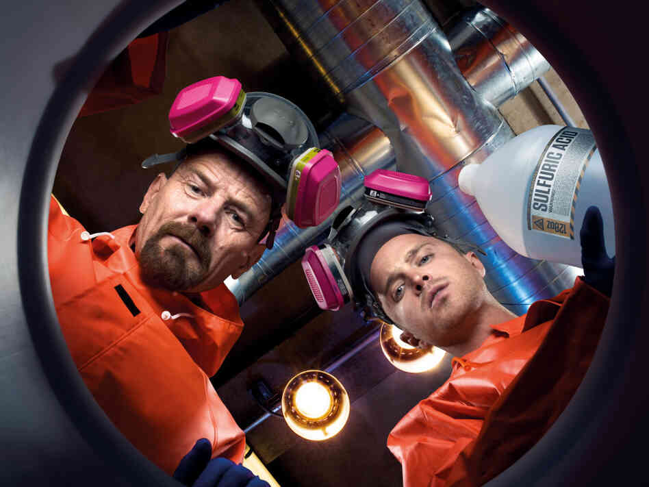 Bryan Cranston (left) is back in Breaking Bad, which starts its fourth season Sunday at 10 p.m. ET on AMC.