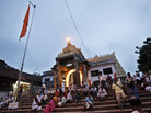 Visitors rested Tuesday (July 5, 2011) on the steps outside the 16th-century Sree Padmanabhaswamy Temple in Trivandrum, India. Inside, billions of dollars worth of treasure have been discovered. Visitors rested Tuesday (July 5, 2011) on the steps outside the 16th-century Sree Padmanabhaswamy Temple in Trivandrum, India. Inside, billions of dollars worth of treasure have been discovered.