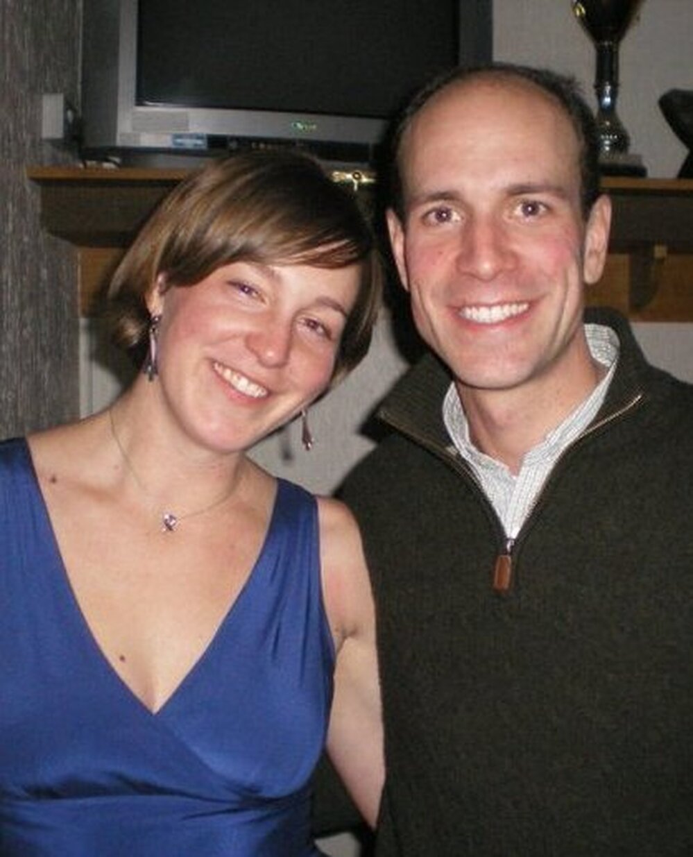 Sarah and Chad, at 12  weeks pregnant