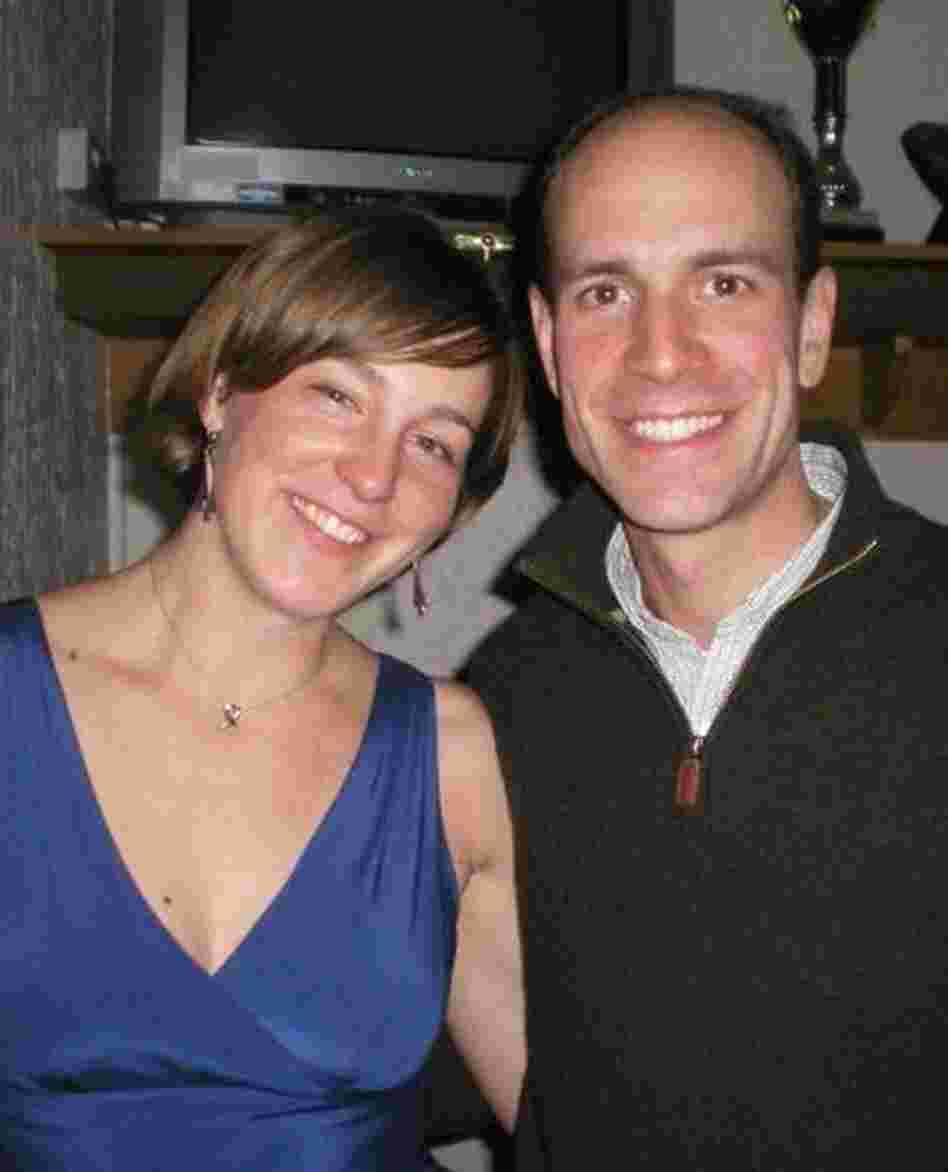 Sarah and Chad, at 12  weeks pregnant