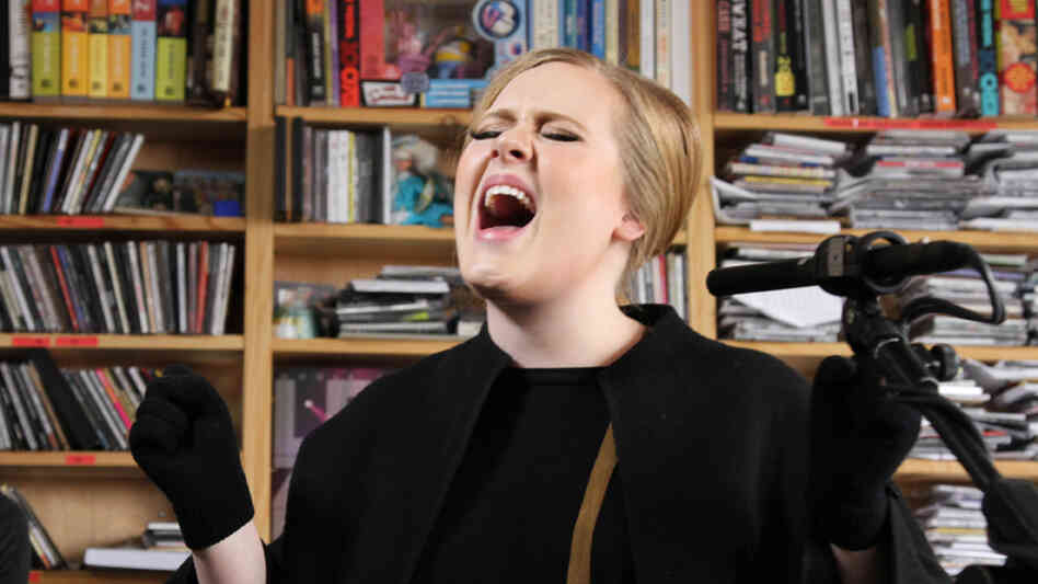 Adele, who has the year's top selling album so far, performs at NPR. Adele, who has the year's top selling album so far, performs at NPR.
