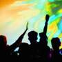 This is a photo tagged rave, club scene, light show and dance, circa 1990. This is a photo tagged rave, club scene, light show and dance, circa 1990.