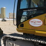A Caterpillar Excavator at Dig This, a playground for adults that allows them to drive and operate construction equipment. A Caterpillar Excavator at Dig This, a playground for adults that allows them to drive and operate construction equipment.