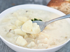 If your potato soup came from a bulging, unrefrigerated container, don't even taste it. If your potato soup came from a bulging, unrefrigerated container, don't even taste it.