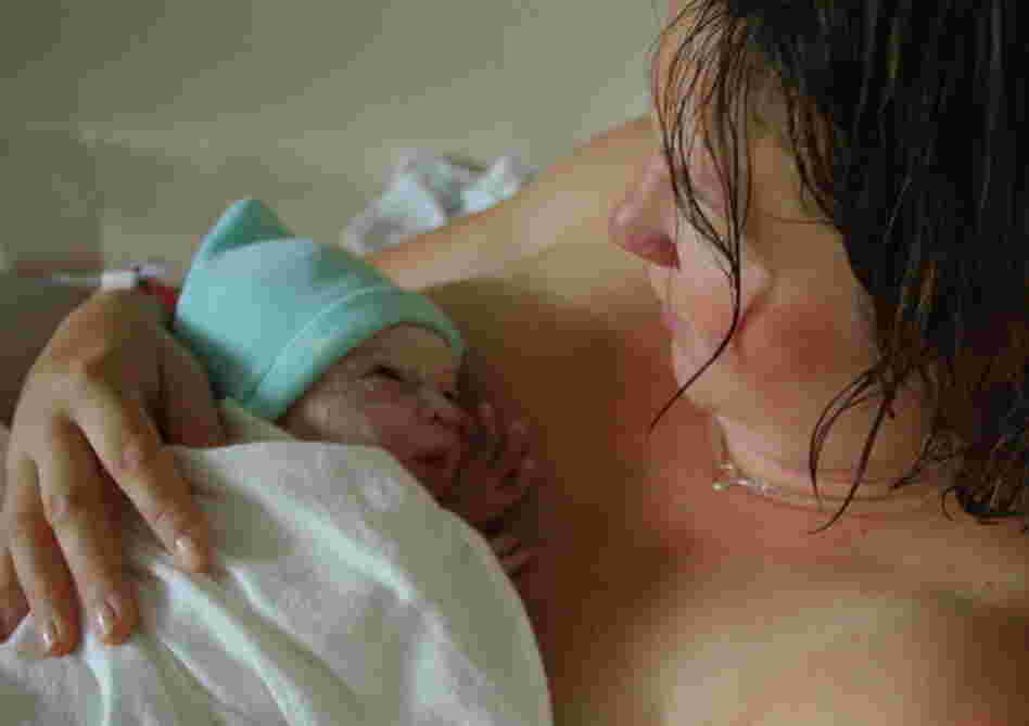 Sarah and Chad welcomed their little bundle, Finnley James, on July 3.