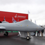A model of a surveillance drone by the French Dassault Aviation and the British BAE Systems is on display at the International Paris Air Show in June. A model of a surveillance drone by the French Dassault Aviation and the British BAE Systems is on display at the International Paris Air Show in June.