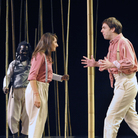 Abdou Ouologuem, Dima Bawab, Thomas Doliz and William Nadylam in a scene from director Peter Brook's A Magic Flute. Abdou Ouologuem, Dima Bawab, Thomas Doliz and William Nadylam in a scene from director Peter Brook's A Magic Flute.