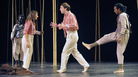 Abdou Ouologuem, Dima Bawab, Thomas Doliz and William Nadylam in a scene from director Peter Brook's A Magic Flute. Abdou Ouologuem, Dima Bawab, Thomas Doliz and William Nadylam in a scene from director Peter Brook's A Magic Flute.