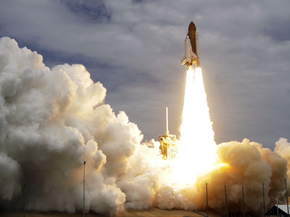 The space shuttle Atlantis lifts off from the Kennedy Space Center Friday, July 8, 2011, in Cape Canaveral, Fla.