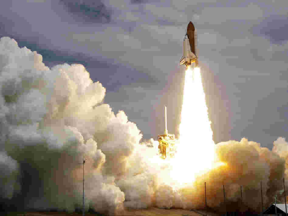 The space shuttle Atlantis lifts off from the Kennedy Space Center Friday, July 8, 2011, in Cape Canaveral, Fla.