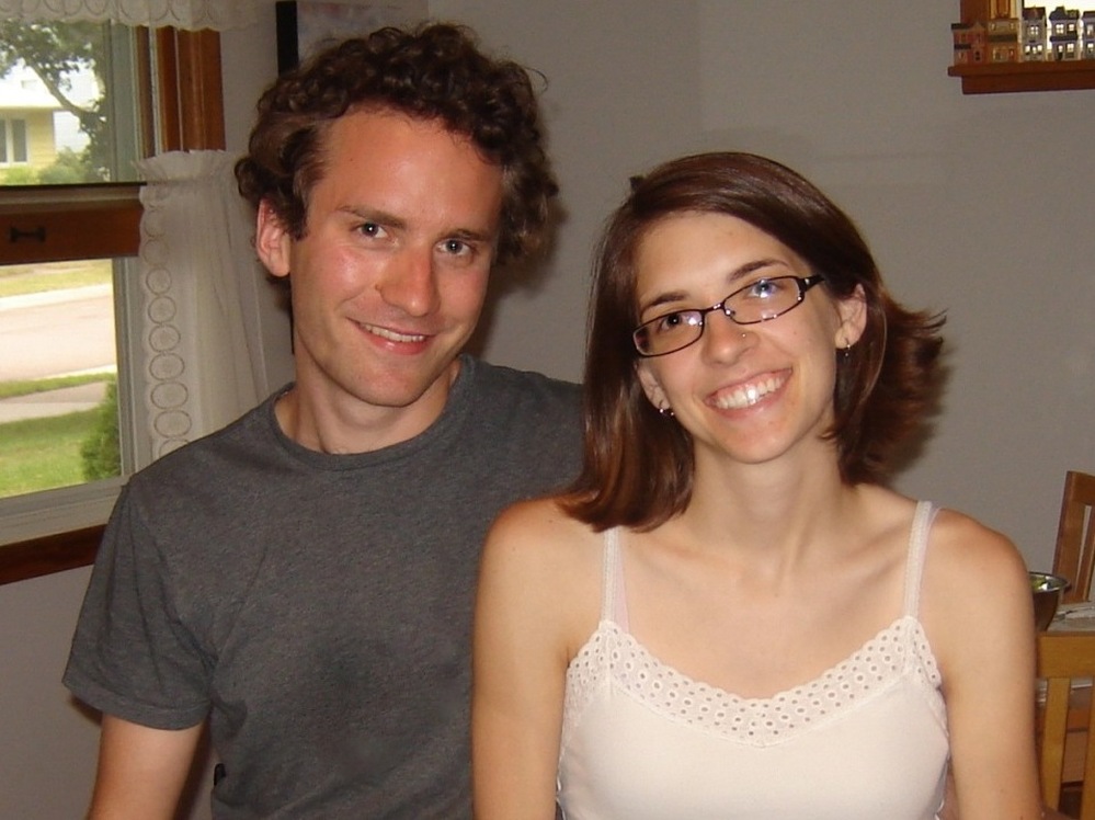 Emily Grace and her partner Kai are seen in this photo from five years ago, taken soon after they first met. They are now house-hunting together for a home for their baby girl.